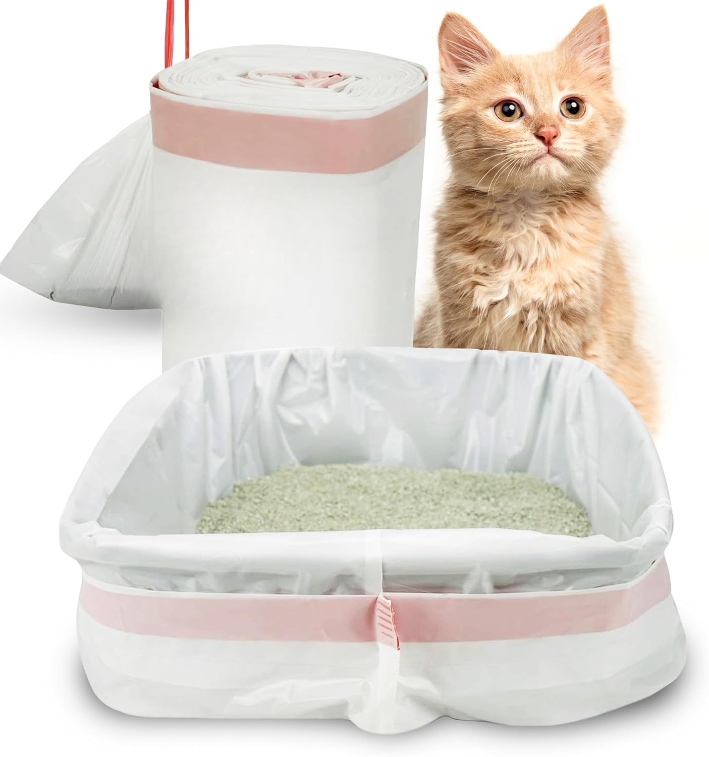 PetsWorld Heavy Duty Litter Pan Liners: Unscented Bags_