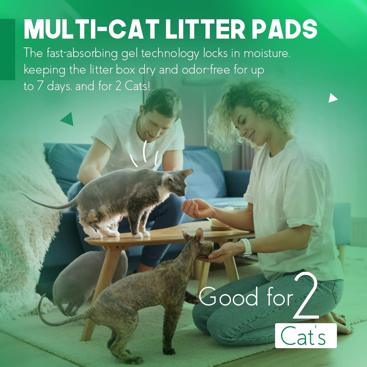 PetsWorld Multi Cat Pad Refills for Cats Breeze Litter System