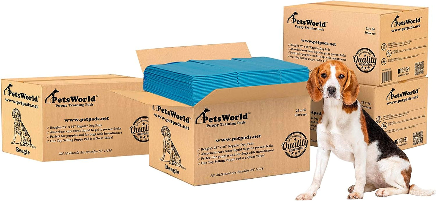 PetsWorld Economy Value (23x36 inch) Puppy Training & Potty Pads_1200 Count