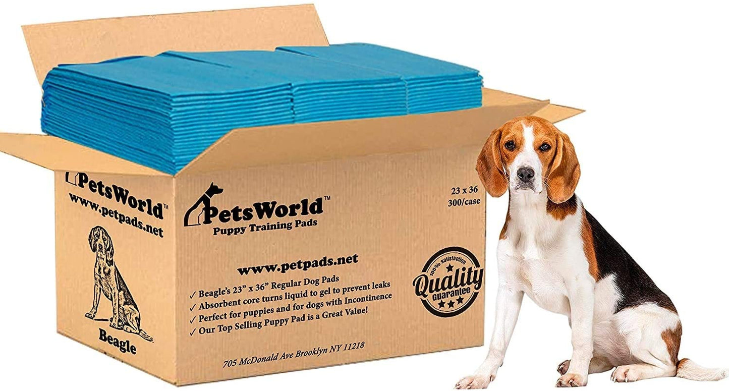 PetsWorld Economy Value (23x36 inch) Puppy Training & Potty Pads_300 Count