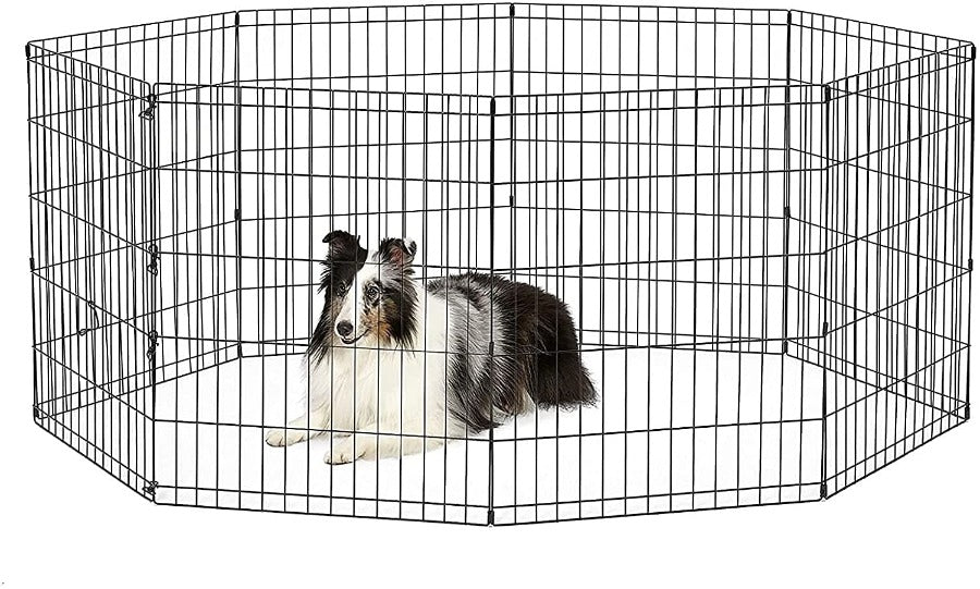 Indoor/Outdoor Foldable Metal Dog Exercise Pen/Pet Playpen_