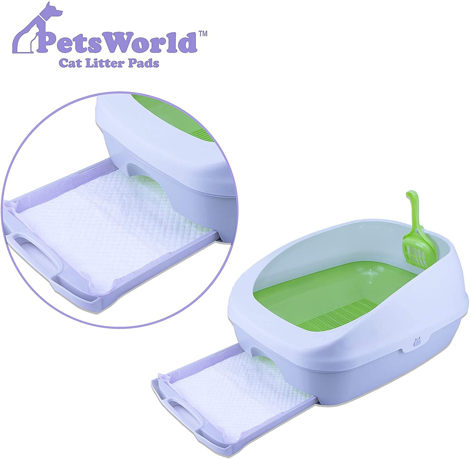 PetsWorld Cat Litter Pads Breeze Compatible Refills_