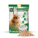 PetsWorld Natural Pine Cat Litter: Non-clumping, low dust, odor control, suitable for sifting boxes_