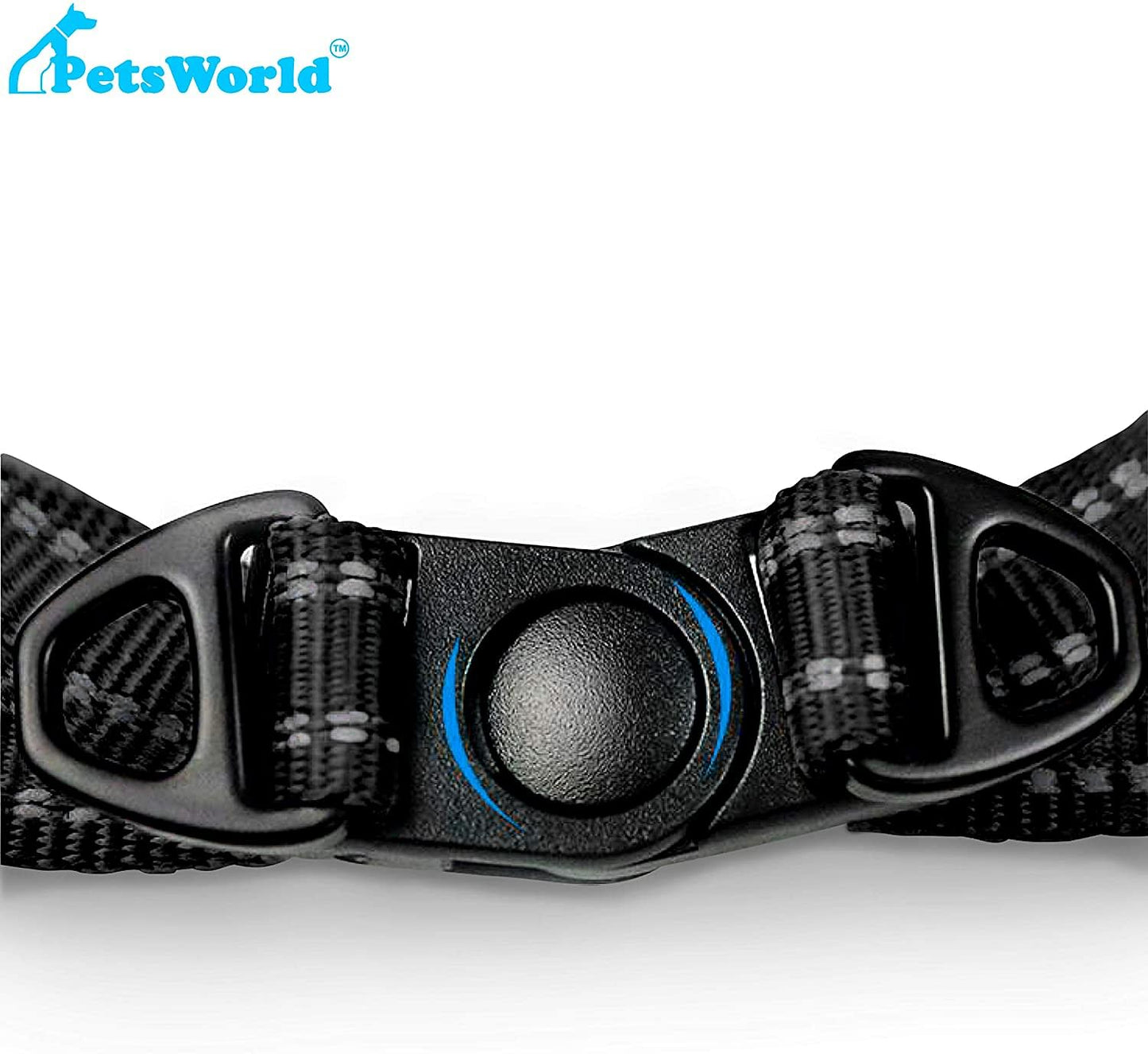 Soft Dog Harness. Adjustable, Breathable, Reflective Strips, and Quick-Release Buckle_