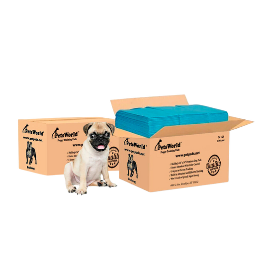 PetsWorld Economy Value Puppy Training & Potty Pads (24x24 inch)_