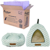 Kitty Bundle: Comfy Tent Bed, Donut Cushion, Litter Pads - 50 Count